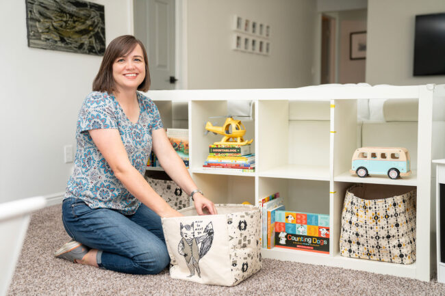 Toys neatly organized